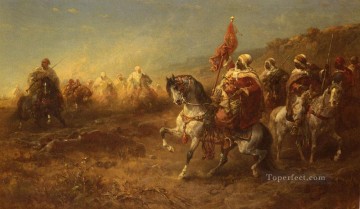 Arab The Ambush Arab Adolf Schreyer Oil Paintings